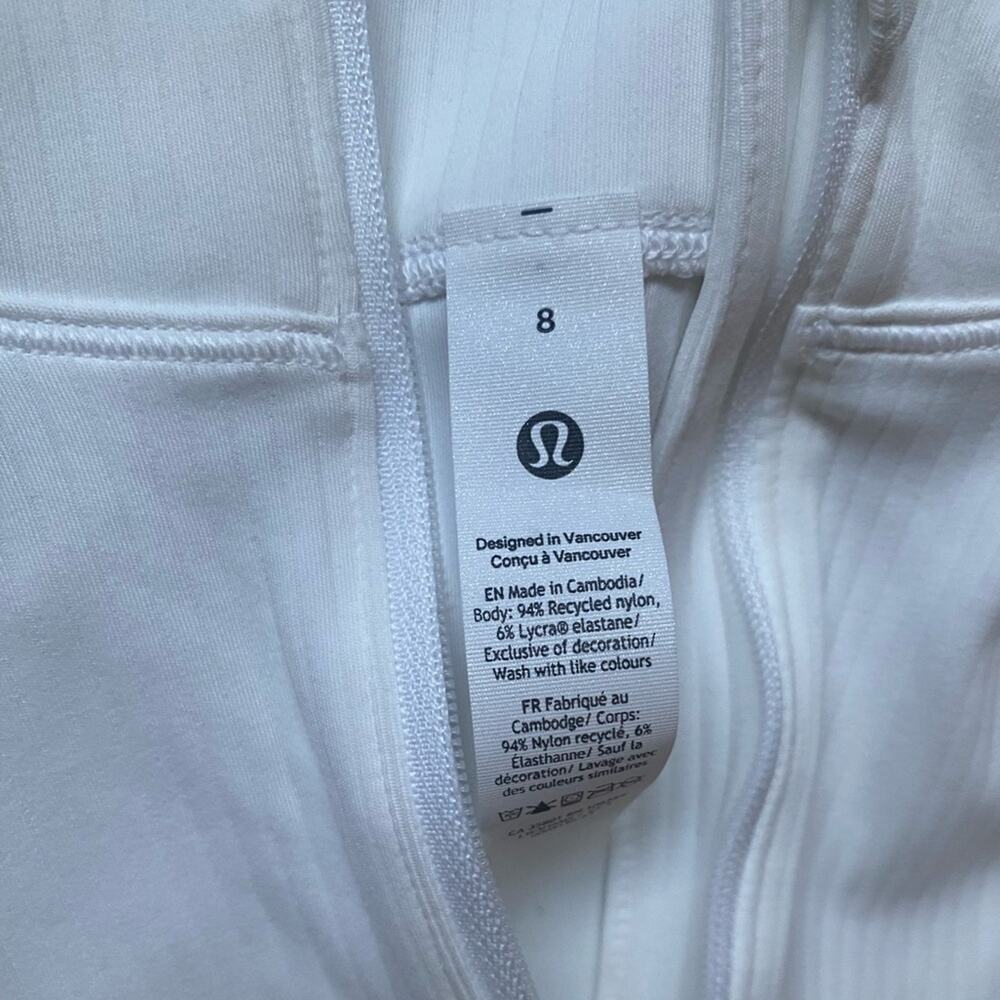 NWT Lululemon It's Rulu Ribbed Cropped Half Zip - Picture 7 of 8